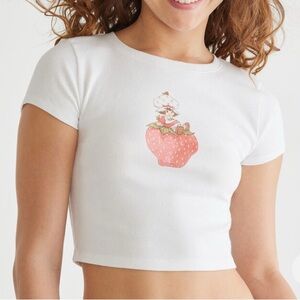 Strawberry Shortcake Shrunken Graphic Tee
